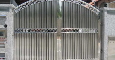Fully designed attractive stainless steel main gates for apartments,bungalows that provides complete security